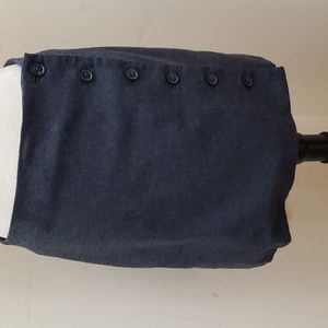 Banana Republic Women's Dark Gray, Button Wool Blend Lined Short Skirt, Size 4